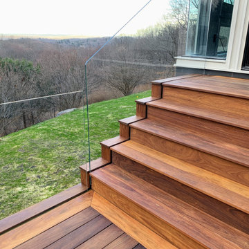 Frameless Glass Deck Railing - Beford NY