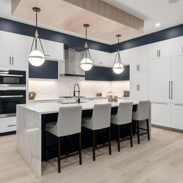 Modern Front garage in winston Hts
