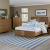 Bed in Distressed Jute Finish (King: 85 in. L x 81 in. W x 52 in. H)