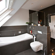 Bathroom - slant ceiling