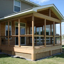 Screened In Porch And Fence