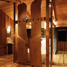 rustic partition wall