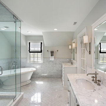 Large Bright Walk-in Closet & Master Bath