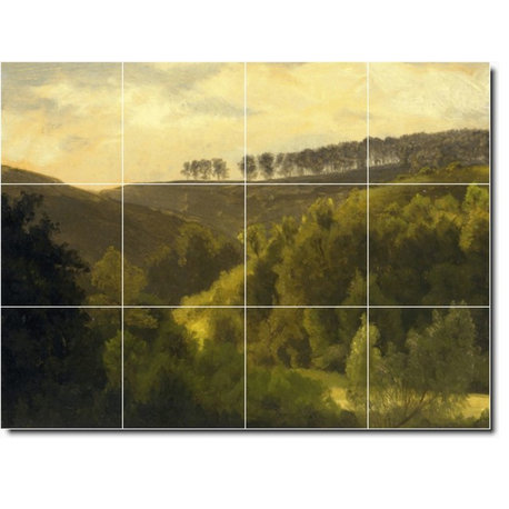 Albert Bierstadt Landscapes Painting Ceramic Tile Mural #84, 17"x12.75"