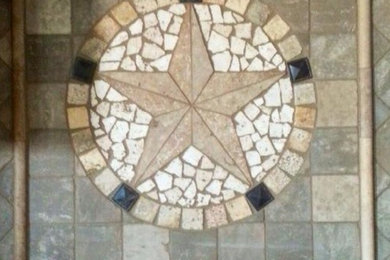 Inspiration for a rustic kitchen remodel in Austin
