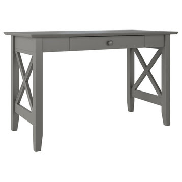 Lexi Desk With Drawer Gray