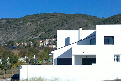 Example of a minimalist exterior home design in Other