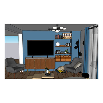 Projet Bureau et Séjour cocon chic