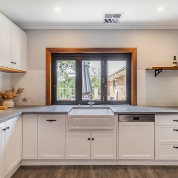 Modern Farmhouse Kitchen with Blackwood Timber Features
