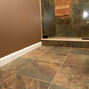 Rustic Slate-Look Bathroom