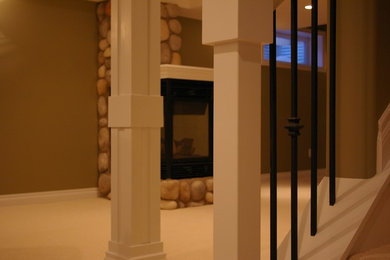 Elegant basement photo in Edmonton