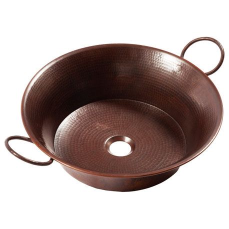 Copernicus 21" Vessel Bathroom Sink, Copper