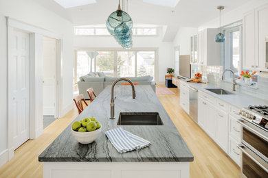 Transitional kitchen photo in Boston