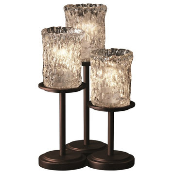 Justice Designs Veneto Luce Dakota 3-LT Table Lamp - Dark Bronze