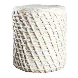 Basket Weave Pouf - Baskets