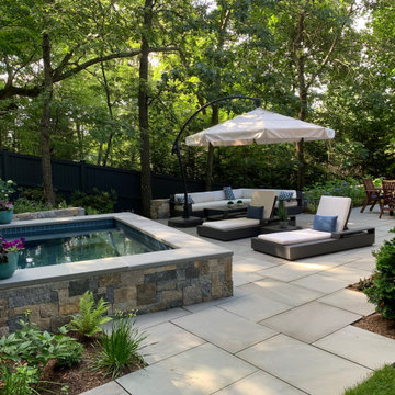 Lexington, MA  Plunge pool  with Waterfall