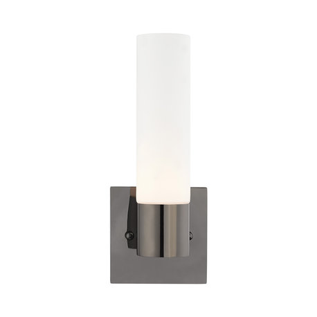 Livex Lighting 1-Light ADA Wall Sconce, Black Chrome