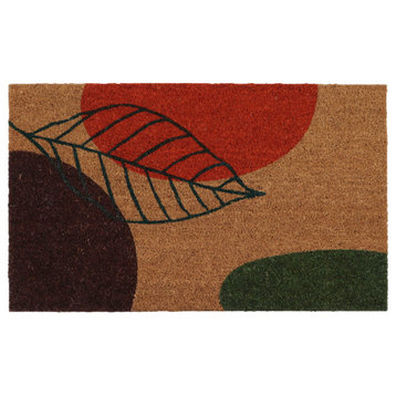 Sheltered Coconut Door Mat Printed, 30x18, Natural, Fall