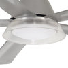 Minka Aire Cone 54" LED Indoor/Outdoor Ceiling Fan With Remote Control, Silver