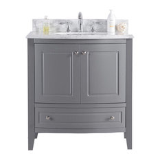 Curved Front Bathroom Vanities Houzz Laviva Estella Collection Gray 32 Bathroom Vanities And Sink Consoles