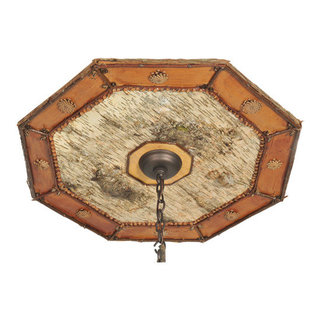34W Birchwood Ceiling Medallion Rustic Ceiling Medallions by