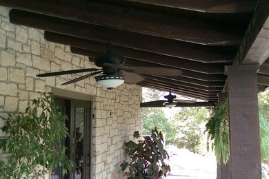 Mediterranean exterior home idea in Dallas