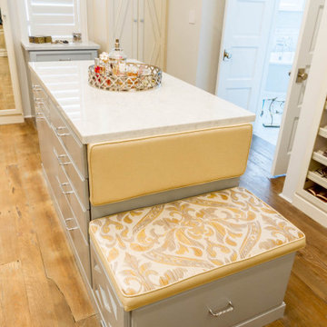 Farmhouse White Walk-In Closet