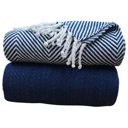 Contemporary Throws by LJ Linens LLC
