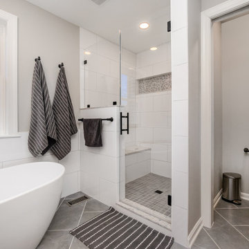 Bedroom becomes master bath