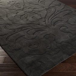 Sculpture Area Rug |  Black - Area Rugs