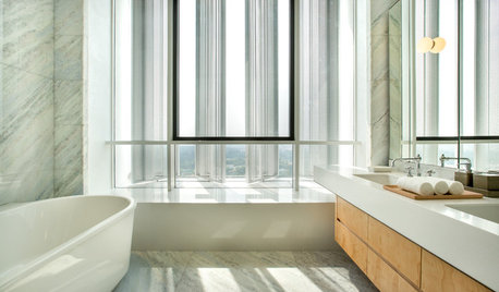 Bathroom Tour: Sky-High Serenity to Bathe in