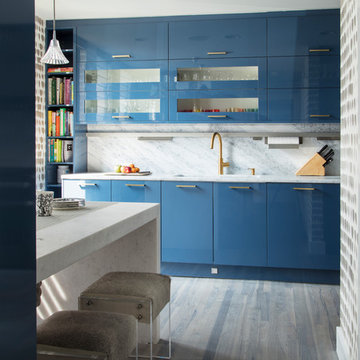 LED Toekick Lights | Kitchen | Long Island Sound View Townhouse Renovation