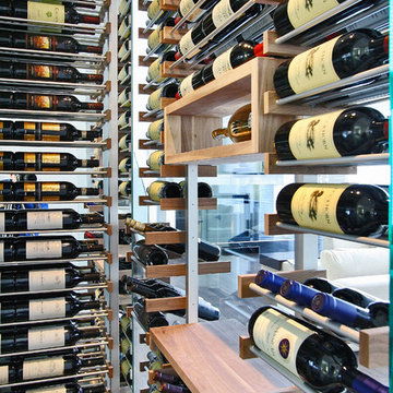 Dining room wine cellars