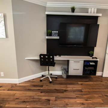 AFTER - High Ceiling to Bedroom w/Bathroom Conversion