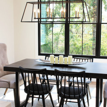 Oak, and White Kitchen with Matte Black Accents in Iowa Aspen Homes Farmhouse