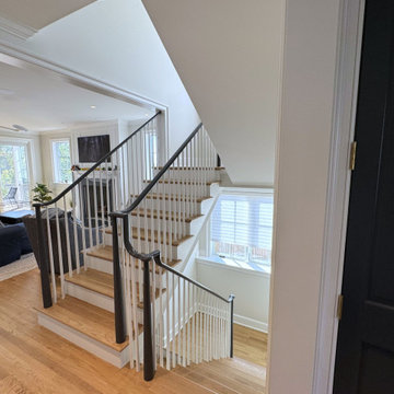Project #142 | Transitional Staircase with Over-the-Post Balustrade