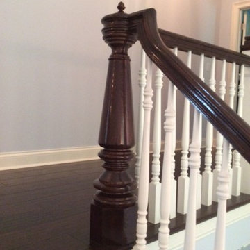 "Nantucket Cliffs" 8" Newel Post & Cap Reproduction