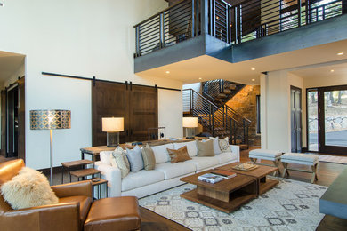 Inspiration for a contemporary living room remodel in Sacramento