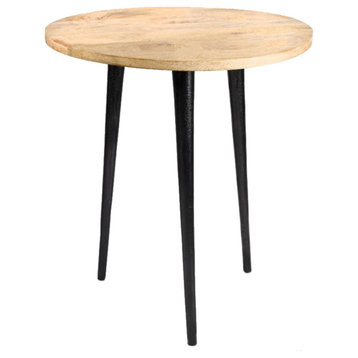 Soho Wood Side Table, 3 Leg End Table, 16" Soho Wood Table
