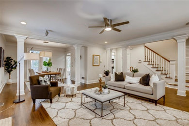 Example of a living room design in Atlanta