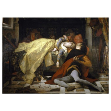"Death of Francesca De Rimini and Paolo Malatesta" Paper Art, 24"x18"