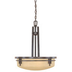 Designers Fountain - Mission Ridge Inverted Pendant, Warm Mahogany - Bulbs not included
