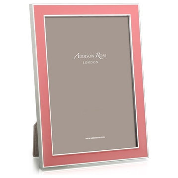 Addison Ross Coral Enamel/Silver Frame, 5x7