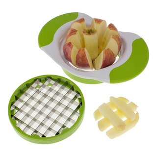 Electric French Fry Cutter with 6mm 9mm 13mm and 8-Wedge Blade