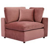 Wheatland Down Filled Overstuffed 8 Piece Sectional Sofa - Dusty Rose