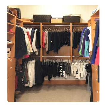 Primary Closet and Bath Organization