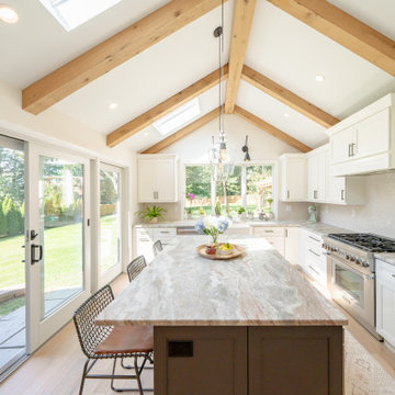 Open-Concept Kitchen Addition with Vaulted Ceiling: West Chester, PA