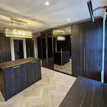 Modular Walk-in Set with Bespoke Dressing Unit in London | Inspired Elements