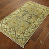 New Exquisite Cambridge Blue Hand Knotted Oushak Wool Oriental 3' X 5' Rug H5620