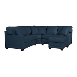 Kennedy Sectional by La-Z-Boy shown in Indigo - Products